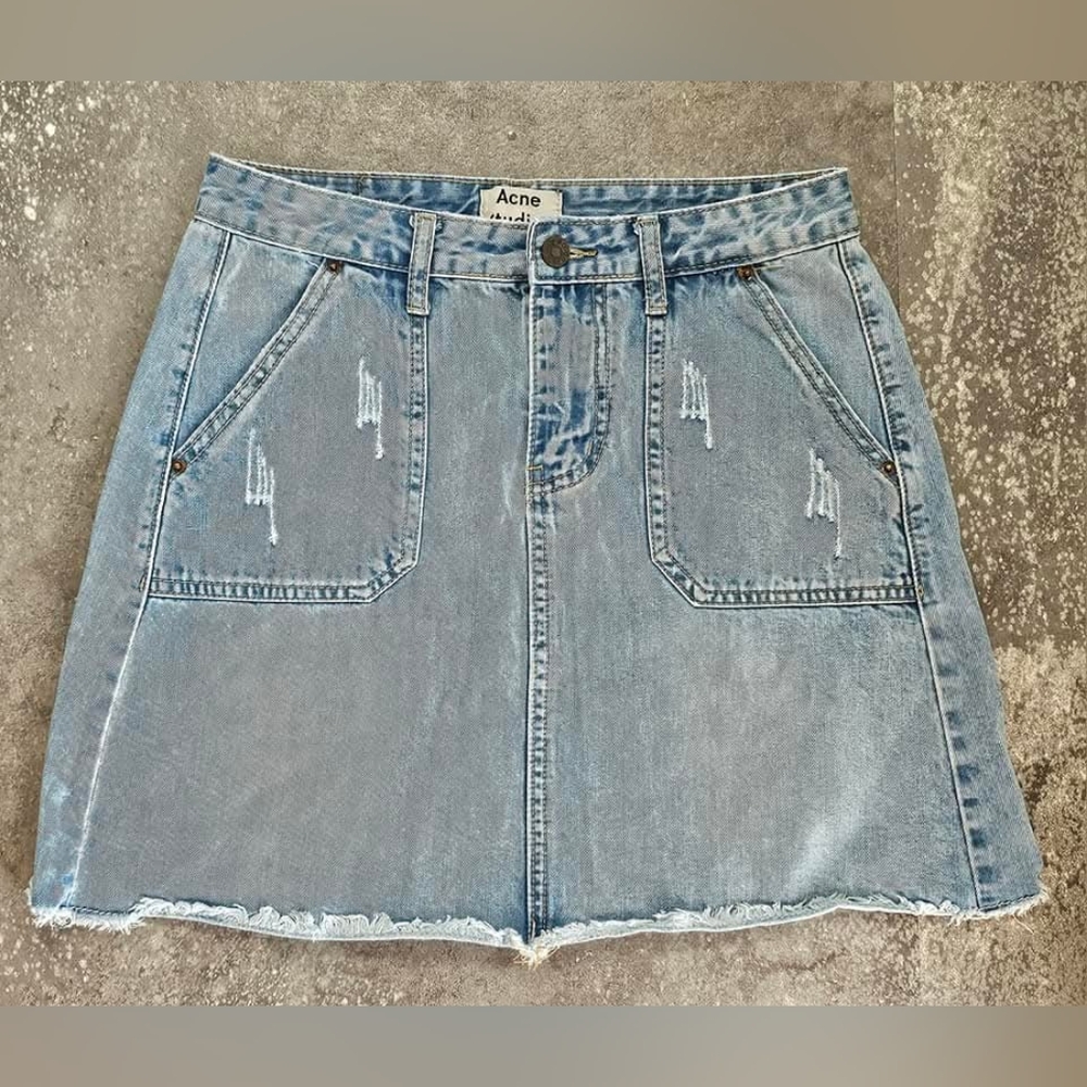 ACNE STUDIOS Light Blue Denim Skirt